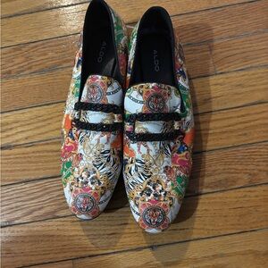 Aldo Multicolor Patterned Loafers